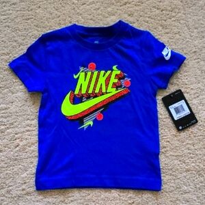 NWT: Nike Kids Blue Graphic T-Shirt